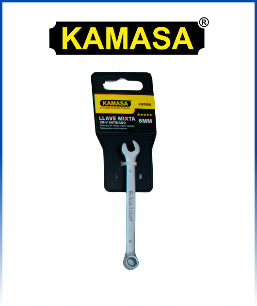 (KM7606) LLAVE MIXTA 6MM CR-V KAMASA (10)