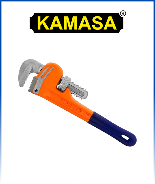 (KM6204) LLAVE STILSON NARANJA 14