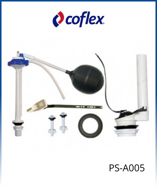 (PS-A005)  JGO. ACC. W.C. CLASICO PVC COFLEX