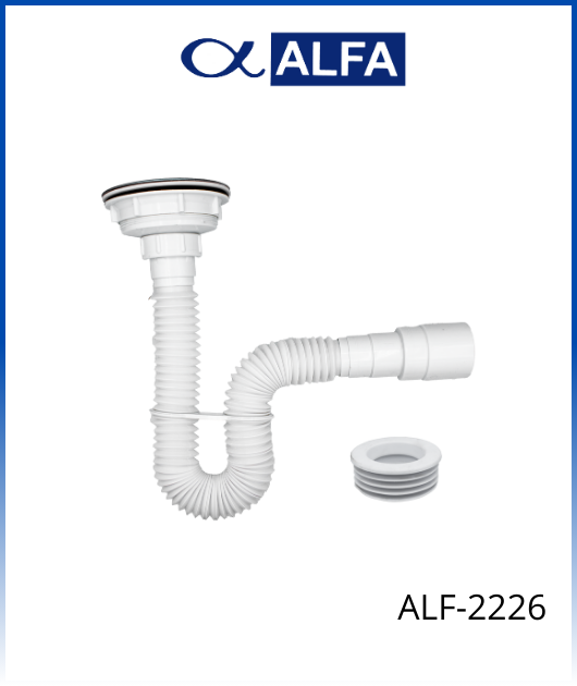 (ALF-2226) TRAMPA BLANCO FLEXIBLE C/DESAGUE 4