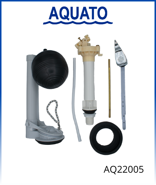 (AQ22005)  JGO REPUESTO P/INODORO MANUBRIOY BOYA  PVC AQUATO