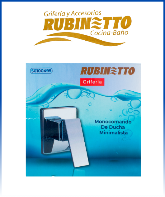 (50100495) MONOCOMANDO DUCHA EMP MOD MINIMAL. CROMADO RUBINETTO