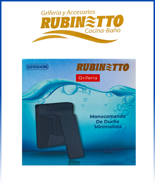 (50100496) MONOCOMANDO DUCHA EMP. MOD. MINIMAL. NEGRO RUBINETTO