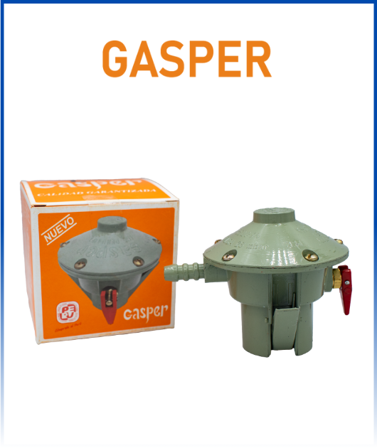 REGULADOR DE GAS GASPER PESADO 2G C/CAJA