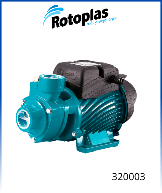 (320003) BOMBA PERIFERICA 1/2 HP ROTOPLAS