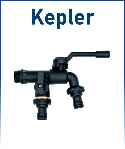 (747) CAÑO JARDIN LAVADORA BR DELUX NEGRO 1/2 X 3/4 X 3/4 KEPLER