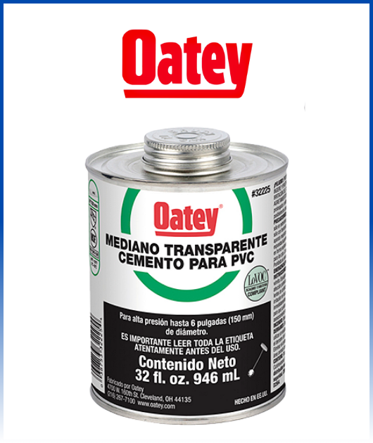 PEGAMENTO MEDIO (NEGRO) OATEY-PVC 4 ONZ (1/32) - 32222