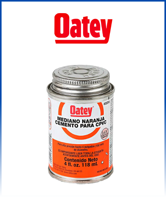 PEGAMENTO CPVC  1/32 OATEY NARANJA-4 ONZ. 32212