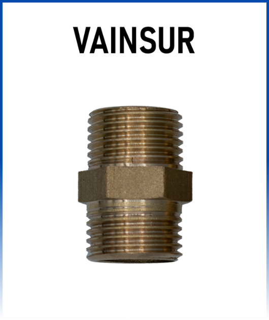 NIPLE DE BRONCE HEXAGONAL 1/2