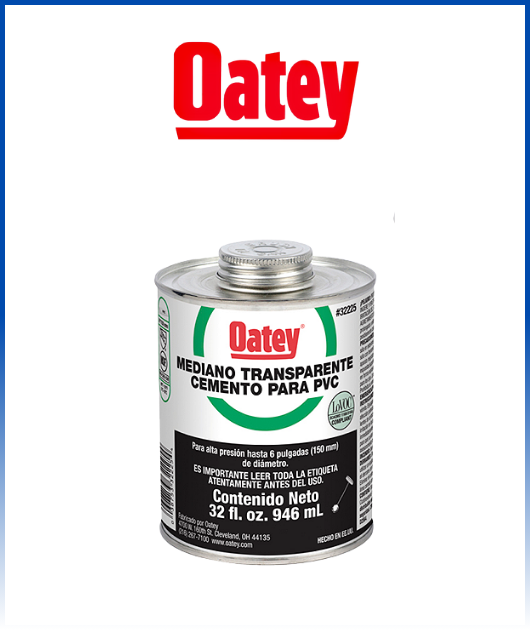 PEGAMENTO MEDIO (NEGRO) OATEY- PVC 32 ONZ (1/4) - 32225
