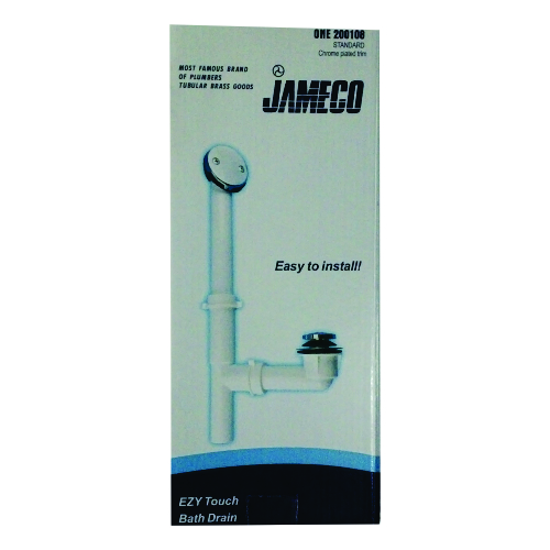 (200108) DESAGUE P/TINA EZY TOUCH CROMADO PVC CAJA STANDAR JAMECO