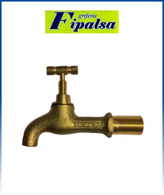 CAÑO BOTADERO BRONCE GRANALLADO FIPALSA