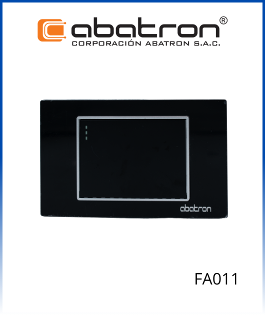 (FA011) INTERRUPTOR SIMPLE EMPOTRAR NEGRO CRISTAL ABATRON