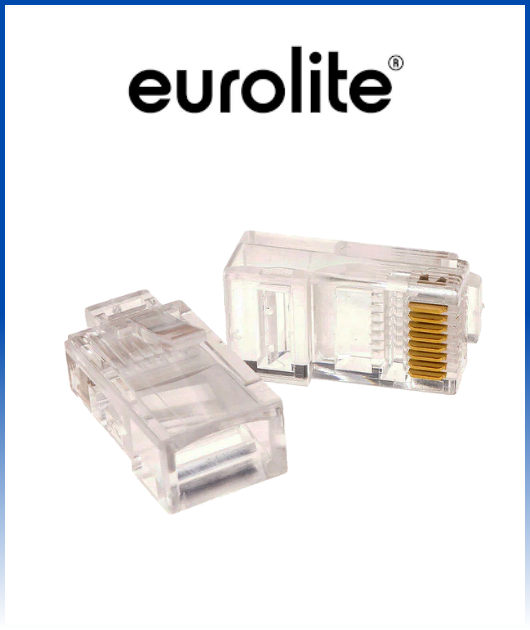 (HD333) CONECTOR UTP EUROLITE RG6 (100 UNID.)