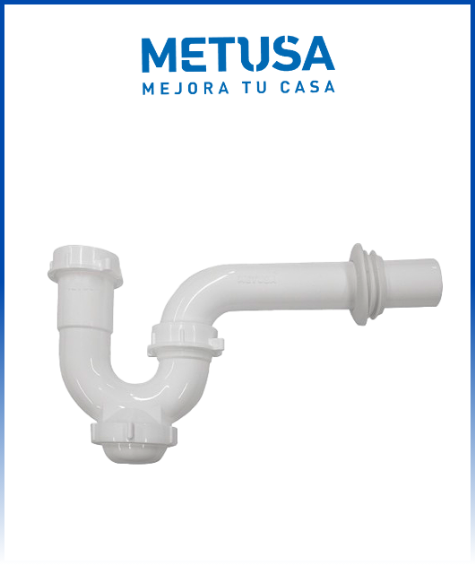 (MASA015C) TRAMPA PLAST. 1 1/4- 1 1/2 C/REGI.(14 UNID.)  METUSA