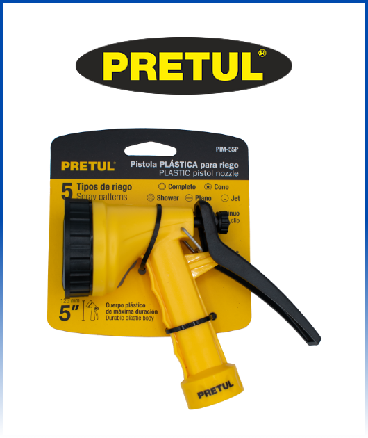(22765) PISTOLA P/RIEGO PLAST. 5