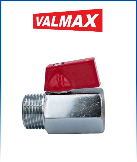 VALVULA MINI BALL MIXTO CROMADO 1/2