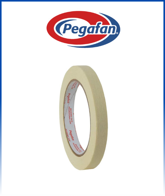 MASKING TAPE CREPE 550 12MM 1/2 X 30 YDS 90/1 PEGAFAN.