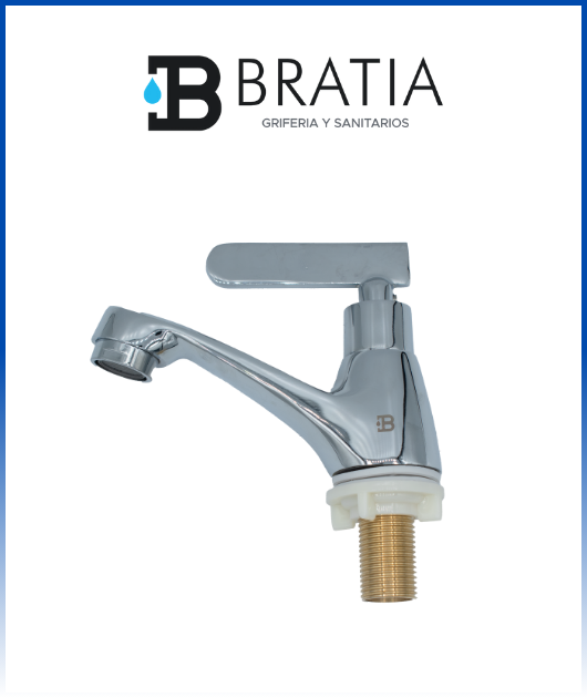 (100102) LLAVE P/LAVATORIO BARCELONA PLUS B-06 BRATIA
