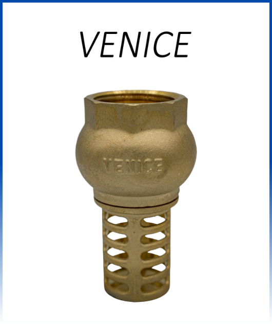 VALVULA CHECK  DE PIE BRONCE 1