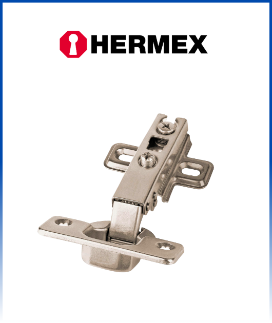 (43161) BISAGRA BIDIMENSIONAL 110º COBERTURA MEDIA (CENTRAL)(6PAR)HERMEX