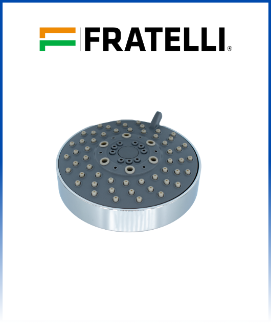 CABEZA D/DUCHA MADRID TH-2528C FRATELLI  C/BRAZO 25 CM.