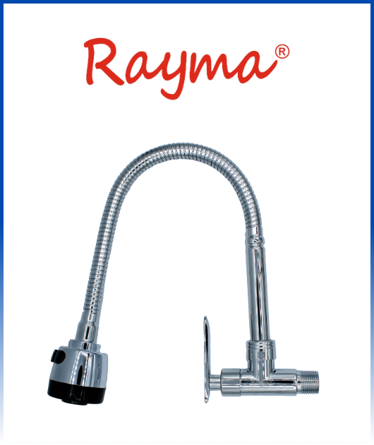 LLAVE DE LAVADERO PARED FLEX RAYMA 