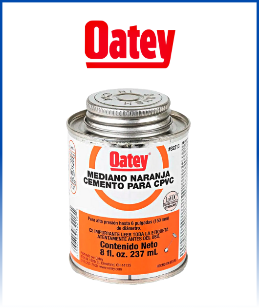 PEGAMENTO CPVC 1/16 OATEY NARANJA-8 ONZ 32213
