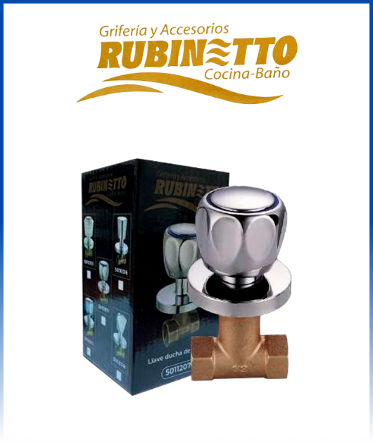 (50112071) LLAVE DE DUCHA BRONCE  RUBINETTO MDO CRISTAL
