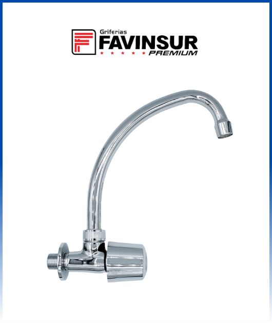 LLAVE PICO COCINA CROMADO PREMIUM FAVINSUR