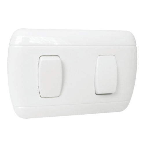 (AB-8220B) INTERRUPTOR DOBLE  EMPOTRAR  ABATRON