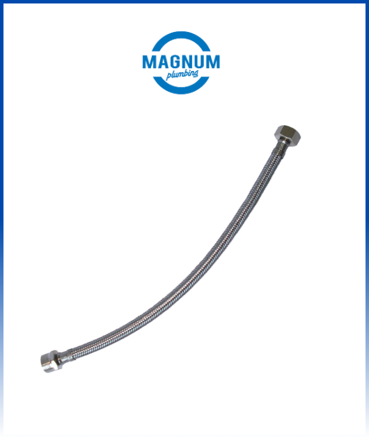 TUBO DE ABASTO MAGNUM H 1/2  M1/2 40 CM- 0140M12H12 SA A. INOX