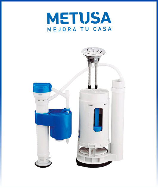 (MASE173) SISTEMA P/INODORO ONE PIECE C/BOTON SUP (16)  METUSA