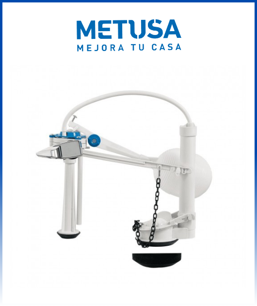 (MASE152)  JGO. ACCESORIOS P/TANQUE BAJO SIMPLE(20) METUSA