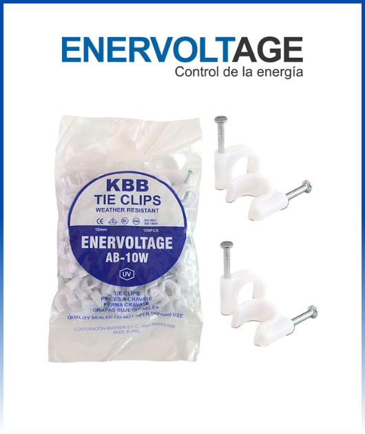 GRAPAS 6MM ENERVOLTAGE  (BOLSA 100 UNI)