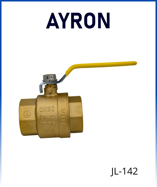 VALVULA ESFERICA DE BRONCE 1-1/4   AYRON (JL-142)