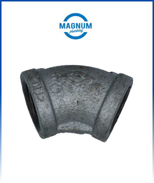 CONEX. FE. GALV. 150 LB MAGNUM CODO 45A X 4