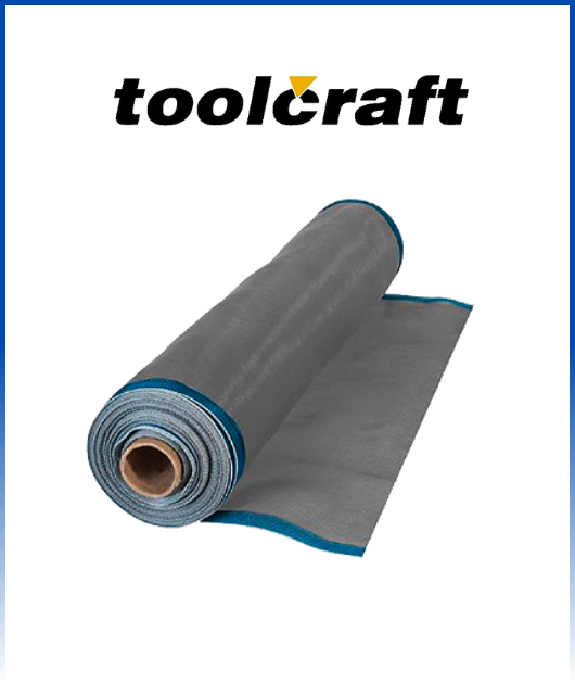 MALLA O TELA MOSQUITERO PLASTICO. GRIS 0.90 X 30M TOOLCRAFT
