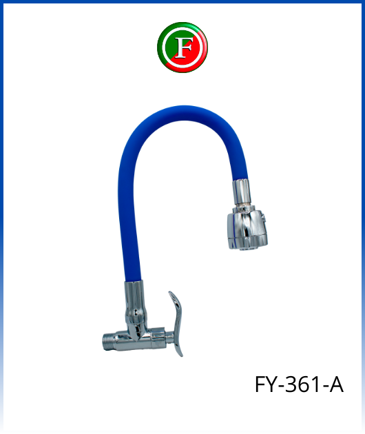 (FY-361-A)  PICO GANZO FLEXIBLE COLOR AZUL DE 1/2 FORTALY