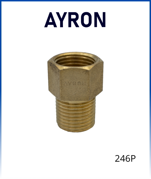 ADAPTADOR BRONCE 1/2 X 36 AYRON (246P)