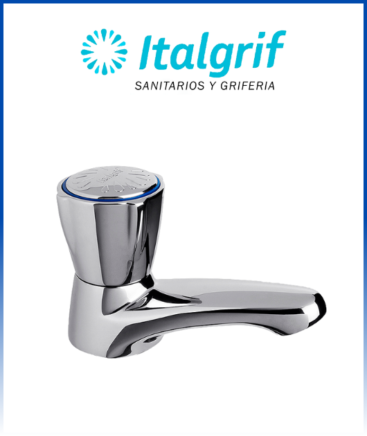 (GR35J000) LLAVE LAVATORIO BARU CROMO ITALGRIF