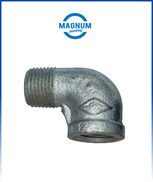 CONEX. FE. GALV. 150 LB MAGNUM CODO CACHIMBO 90A  X  1/2