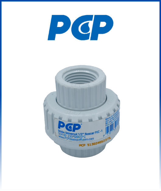 (3002) UNION  UNIVERSAL EN PVC 1/2