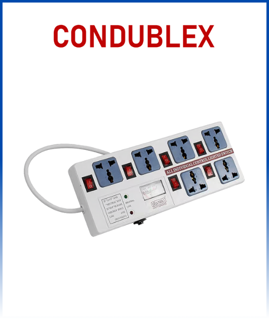 SUPRESOR DE PICO X 6 SALIDAS C/IND LED CONDUBLEX