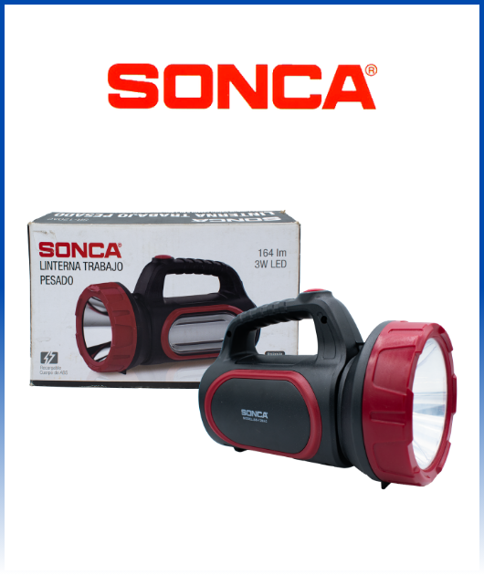 (47836) SONCA LINTERNA SR-120AC ANTORCH + LAMPARA 3W 220V 20/1