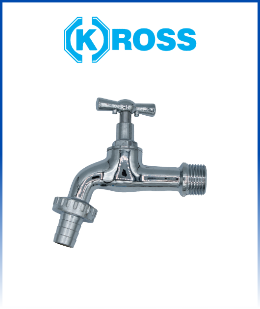 CAÑO JARDIN LIVIANO  LISO CROMADO KROSS (2597)