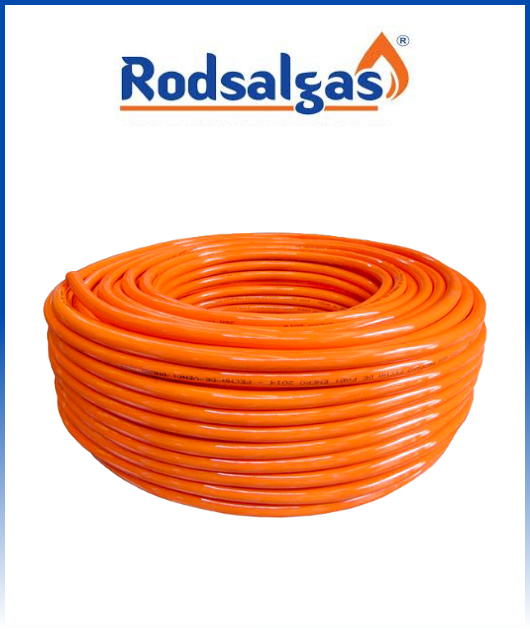 MANGUERA GLP 3/8 X 100 MT NARANJA  RODSALGAS