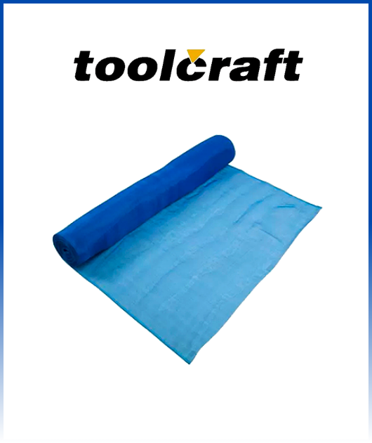 MALLA O TELA MOSQUITERO PLASTICO AZUL 1.20M X 30M TOOLCRAFT (4077) 