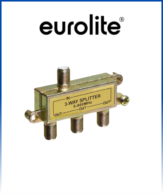 (SD002) SPLITTER 3 SALIDAS ECONOMICO EUROLITE