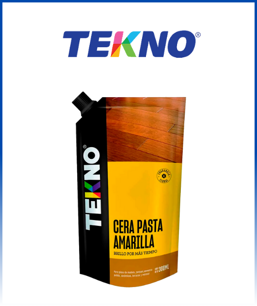 CERA EN PASTA AMARILLO 300ML TEKNO